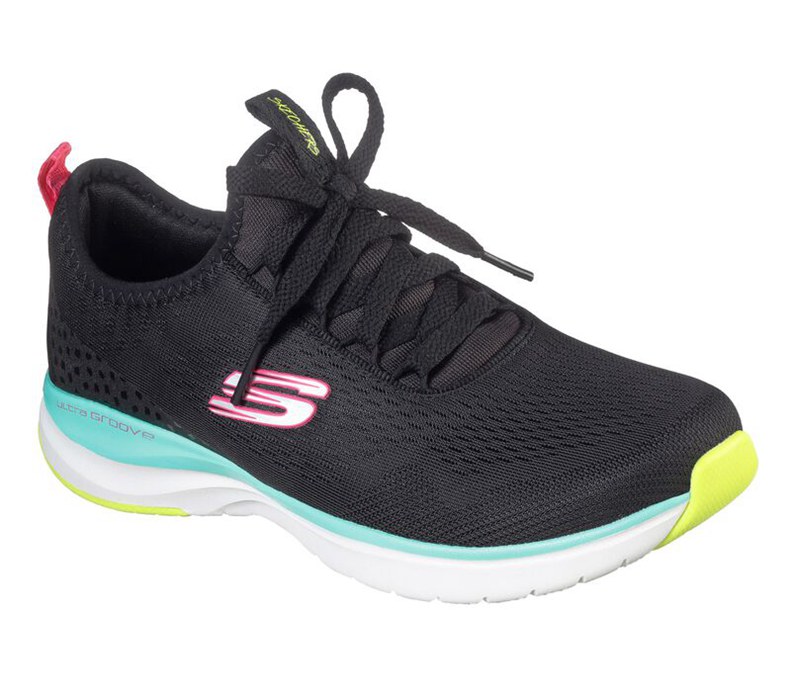 Skechers Dam Svarta/Olika Färger Sneakers - Ultra Groove - Quick Advantage - Sverige (FDCYJ-8369)